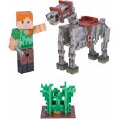 Minecraft - Alex with Skeleton Horse