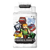 Minecraft Bäddset 150x210cm, 50x60cm