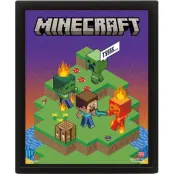 Minecraft Dekorationsprodukter - Switching Terrain Lenticular Framed 3D - för None - flerfärgad
