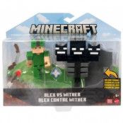 Minecraft Figur 2-pack Alex vs Wither