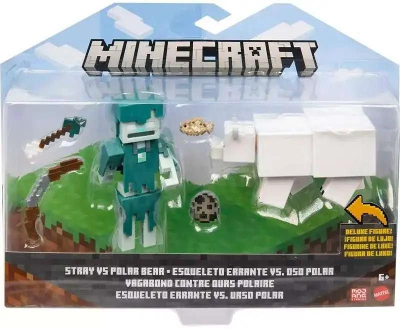 Minecraft Figur 2-pack Stray Vs Polar Bear - Minecraftbutiken.se