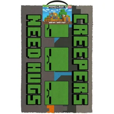 Minecraft - gaming Dörrmatta - Creepers Need Hugs - för None - flerfärgad