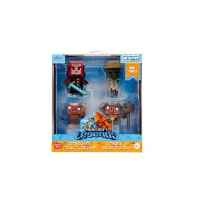Minecraft Legends Metallfigurer 4-Pack