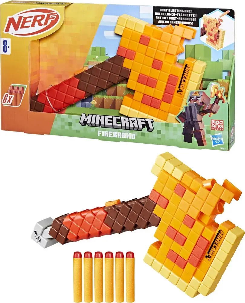 Buy Nerf Minecraft Firebrand Axe Blaster 3 Dart Capacity Edge Ages 8 Plus Play Kids | Dick Smith NZ Buy Nerf Minecraft Firebrand Axe Blaster 3 Dart Capacity Edge Ages 8 Plus Play Kids | Dick Smith NZ