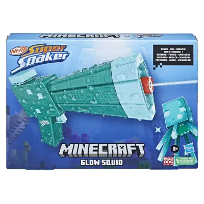 NERF Super Soaker Minecraft Glow Squid