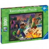 Ravensburger Minecraft Monster Pussel 100 bitar XXL