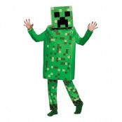 Minecraft Creeper Deluxe Barn Maskeraddräkt - Medium