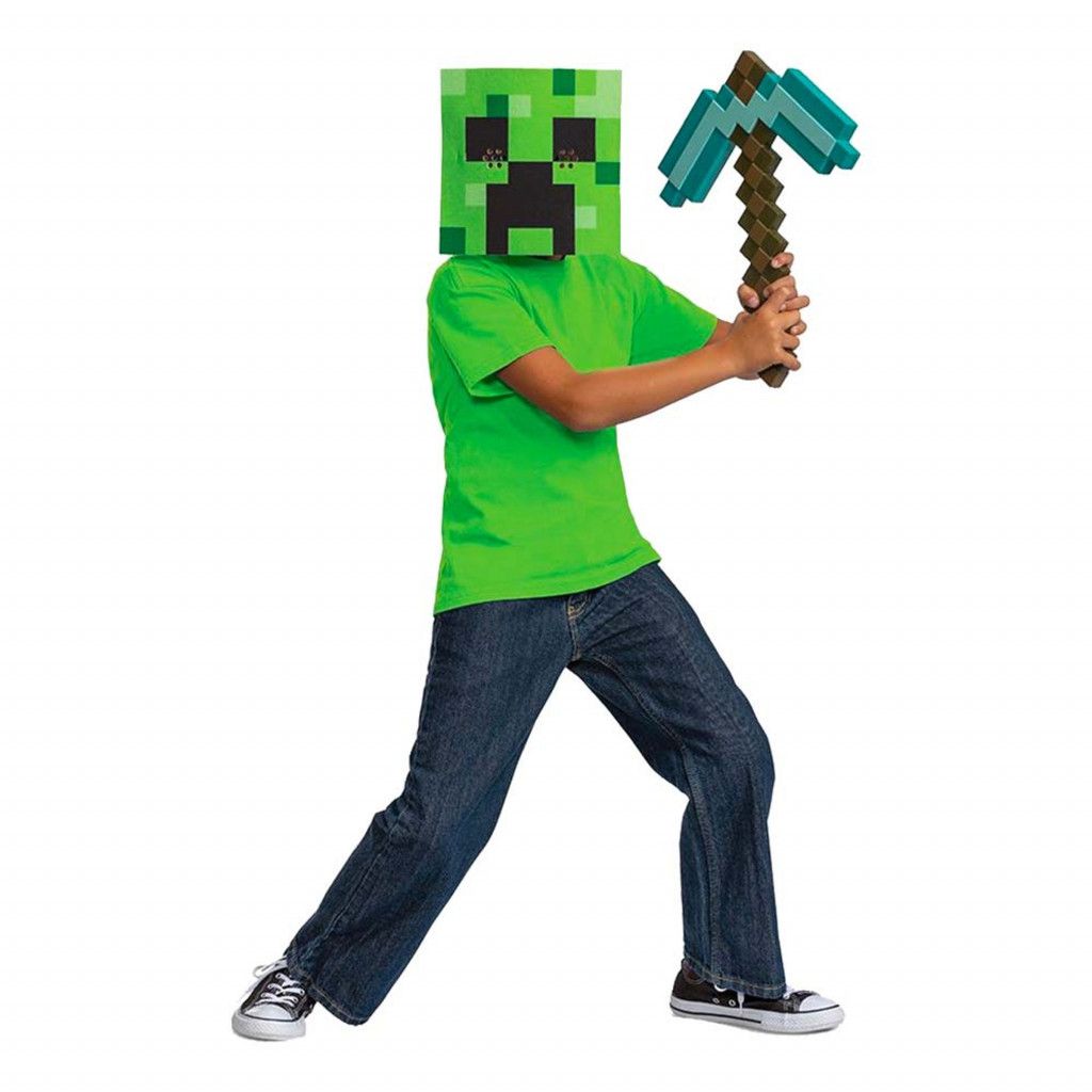 Minecraft Creeper Mask & Hacka för Barn Minecraftbutiken.se