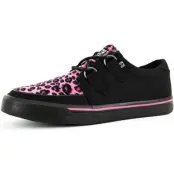 T.U.K. - Gothic Creepers - CREEPER SNEAKER PINK LEOPARD VAMP - CREEPER SNEAKER - EU37 EU42 - för Dam - svart/rosa
