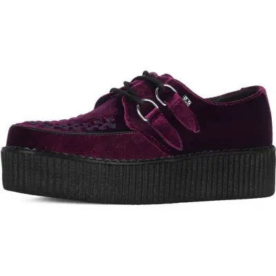 T.U.K. - Gothic Creepers - Viba High Creeper - EU36 EU41 - för Dam - vinröd