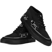 T.U.K. - Gothic Höga sneakers - Mid Creeper Sneaker Black Canvas - EU36 EU46 - för  svart