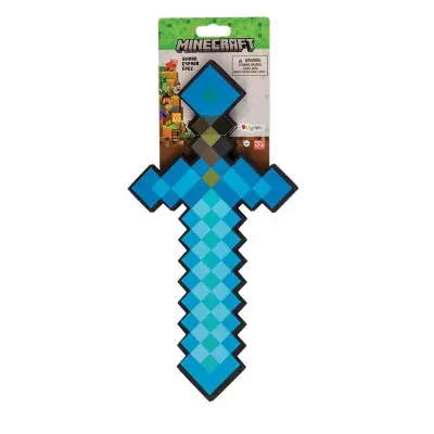 Minecraft Sword Diamond Skumsvärd Litet - Minecraft -  Leksaksaffären