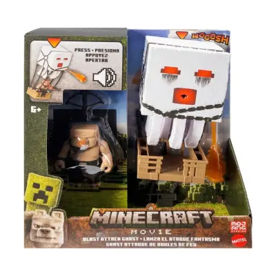 Minecraft Movie Blast Attack Ghast med ljud - Minecraft -  Leksaksaffären