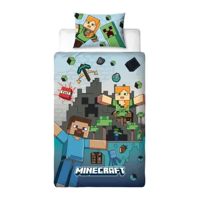 Minecraft Bäddset 150x210cm 22291 - Minecraft -  Leksaksaffären