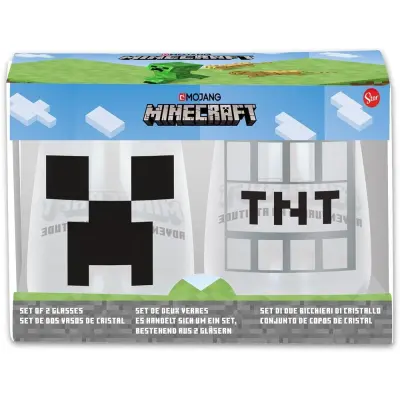 Minecraft Dricksglas 2-pack - Minecraft -  Leksaksaffären