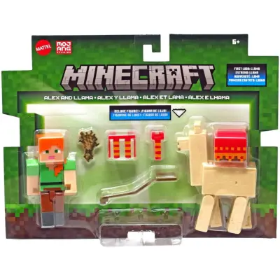 Minecraft Figur 2-pack Alex and Llama - Minecraft -  Leksaksaffären
