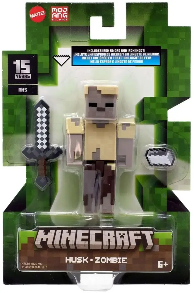 Minecraft Figur Husk Zombie - Minecraft - Leksaksaffären ...