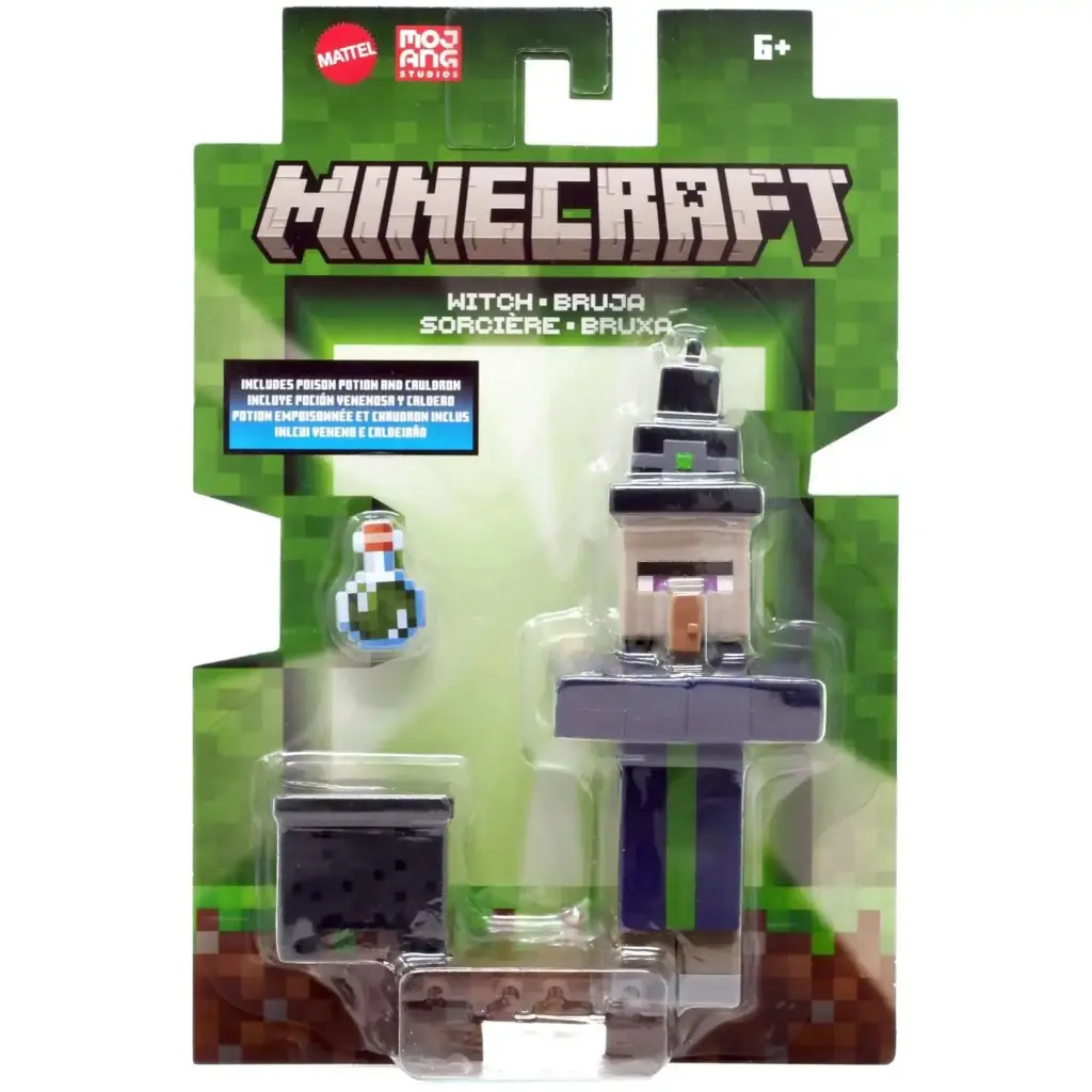 Minecraft Figur Witch - Minecraft - Leksaksaffären - Minecraftbutiken.se