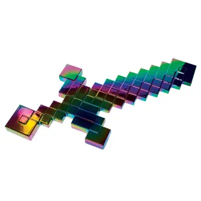 Minecraft Netherite Sword Rainbow