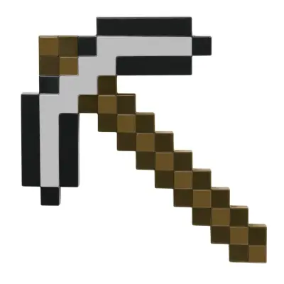 Minecraft Pickaxe Iron - Minecraft -  Leksaksaffären