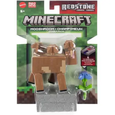 Minecraft Redstone Figur Mooshroom - Minecraft -  Leksaksaffären