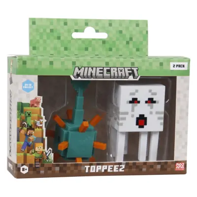 Minecraft Toppeez Figurer 2-pack Guardian&Ghast - Minecraft -  Leksaksaffären