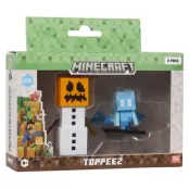 Minecraft Toppeez Figurer 2-pack Snow Golem&Allay - Minecraft -  Leksaksaffären
