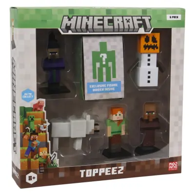 Minecraft Toppeez Figurer 6-pack Deluxe box Snow Golem - Minecraft -  Leksaksaffären