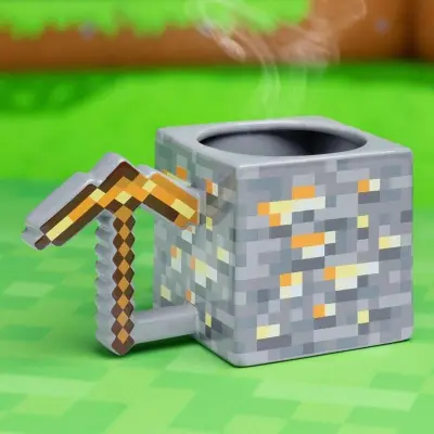 Minecraft Guld Pickaxe Mugg