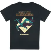 Minecraft - gaming T-shirt - Barn - Ender Dragon - 104 152 - för barn - svart