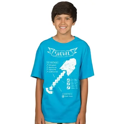 Minecraft Shovel Diagram T-shirt Barn XL