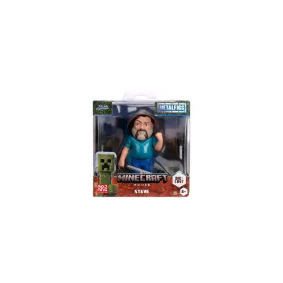 Minecraft Movie Metallfigur 1-pack 2,5” Steve - Minecraft -  Leksaksaffären