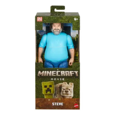 Minecraft Movie Stor Figur Steve - Minecraft -  Leksaksaffären