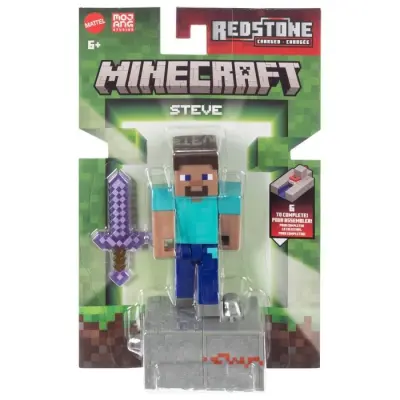 Minecraft Redstone Figur Steve - Minecraft -  Leksaksaffären