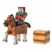 Minecraft - Steve & Chestnut Horse Action Figures